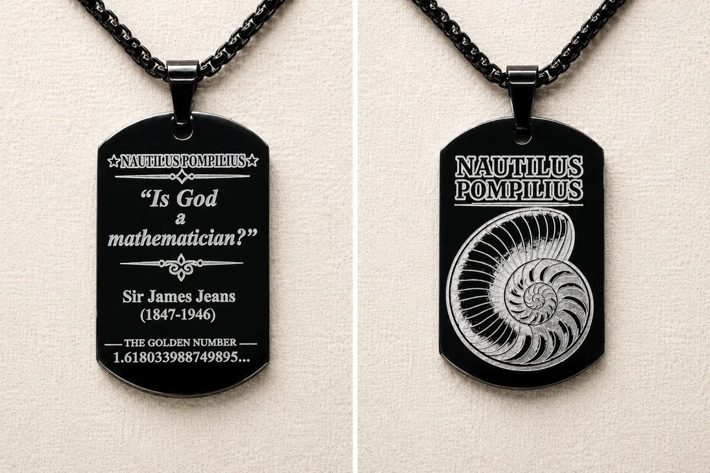 Nautilus Golden Ratio Necklace - Math & Science Jewelry Beautiful Gift for Scientist