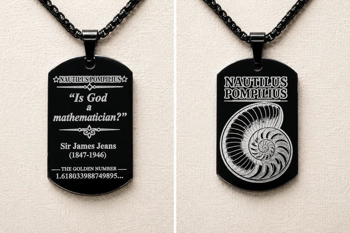 Nautilus Golden Ratio Necklace - Math & Science Jewelry Beautiful Gift for Scientist