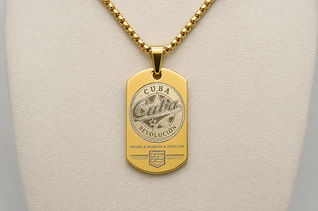 Cuba Baseball Dog Tag Necklace – 1992 Barcelona Olympic Dream Team – Cuban Baseball Heritage Pendant