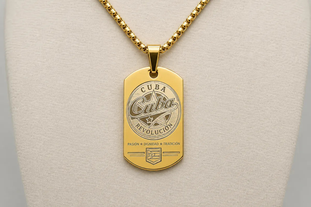 Cuba Baseball Dog Tag Necklace – 1992 Barcelona Olympic Dream Team – Cuban Baseball Heritage Pendant