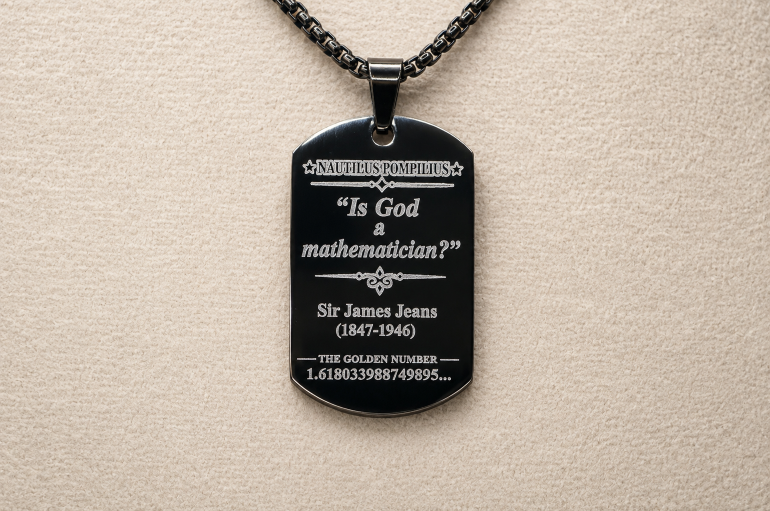 Nautilus Golden Ratio Necklace - Math & Science Jewelry Beautiful Gift for Scientist