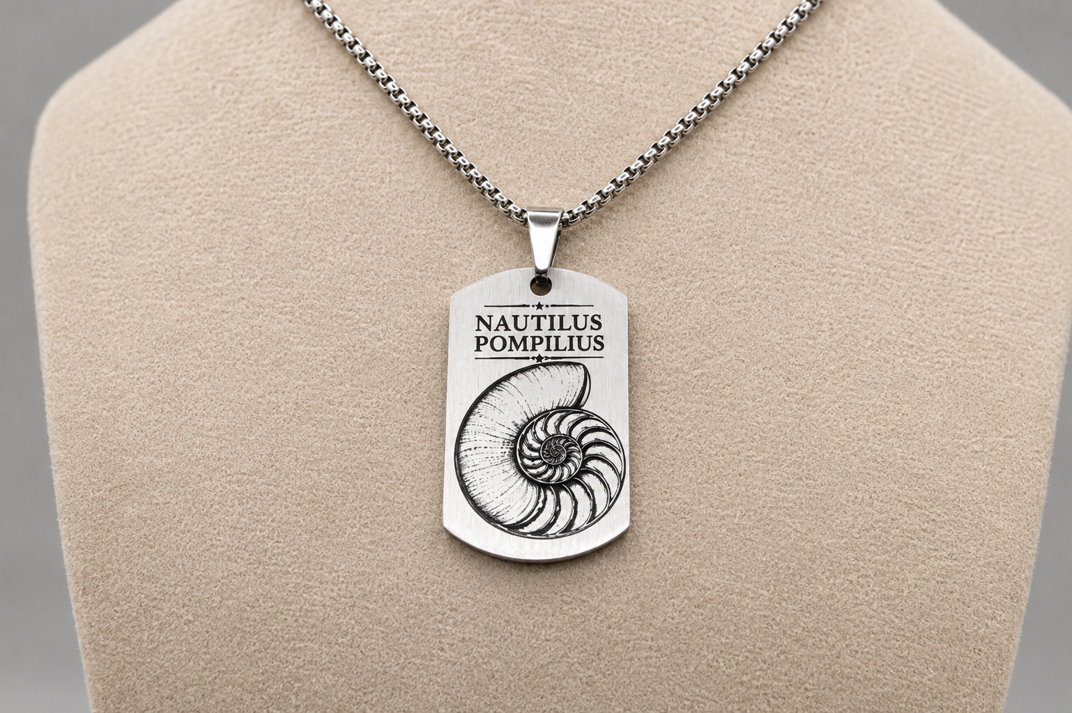 Nautilus Golden Ratio Necklace - Math & Science Jewelry Beautiful Gift for Scientist